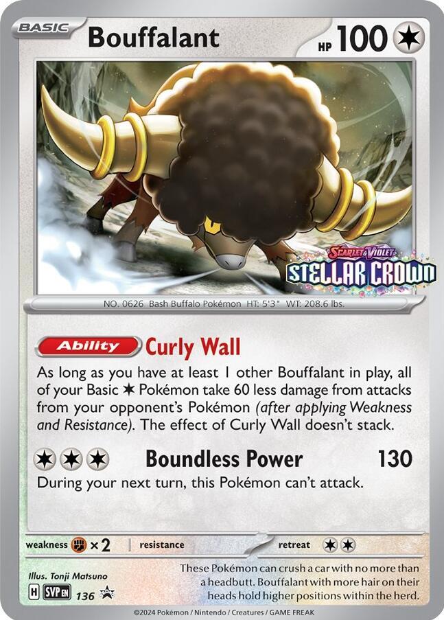 Bouffalant - 136 - SV: Scarlet & Violet Promo Cards
