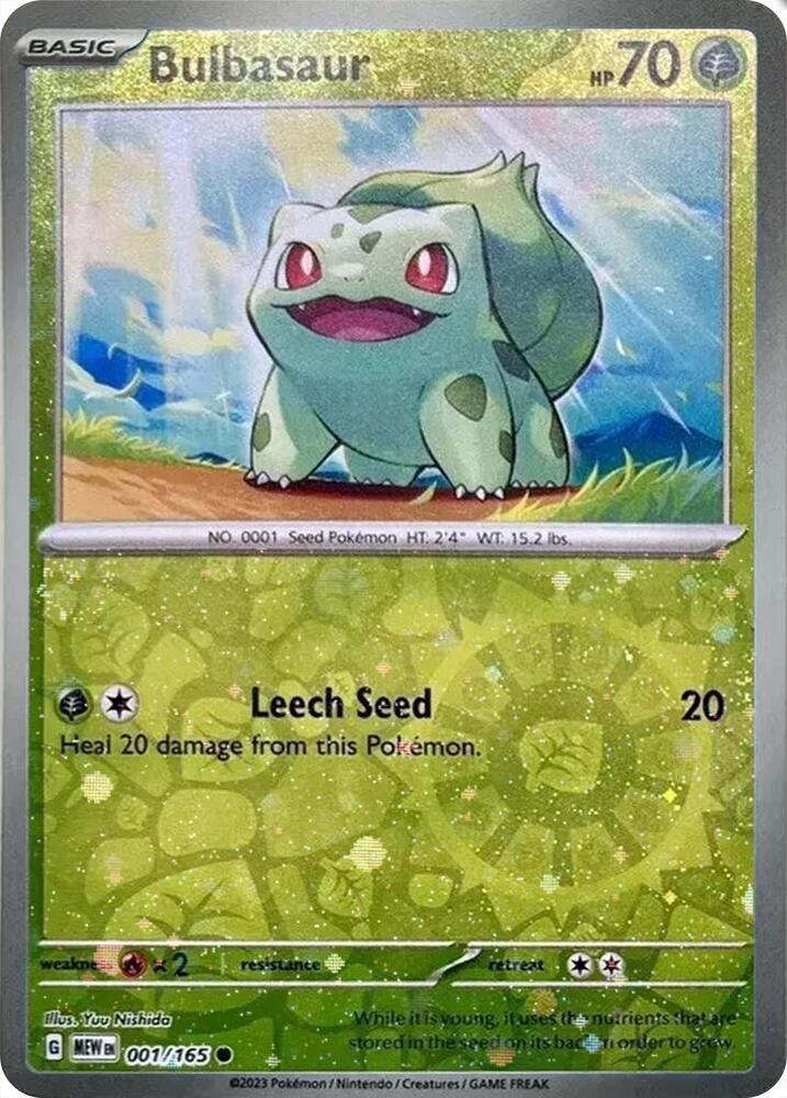 Bulbasaur - 001/165 (Reverse Cosmos Holo) (Costco Exclusive) - Miscellaneous Cards & Products