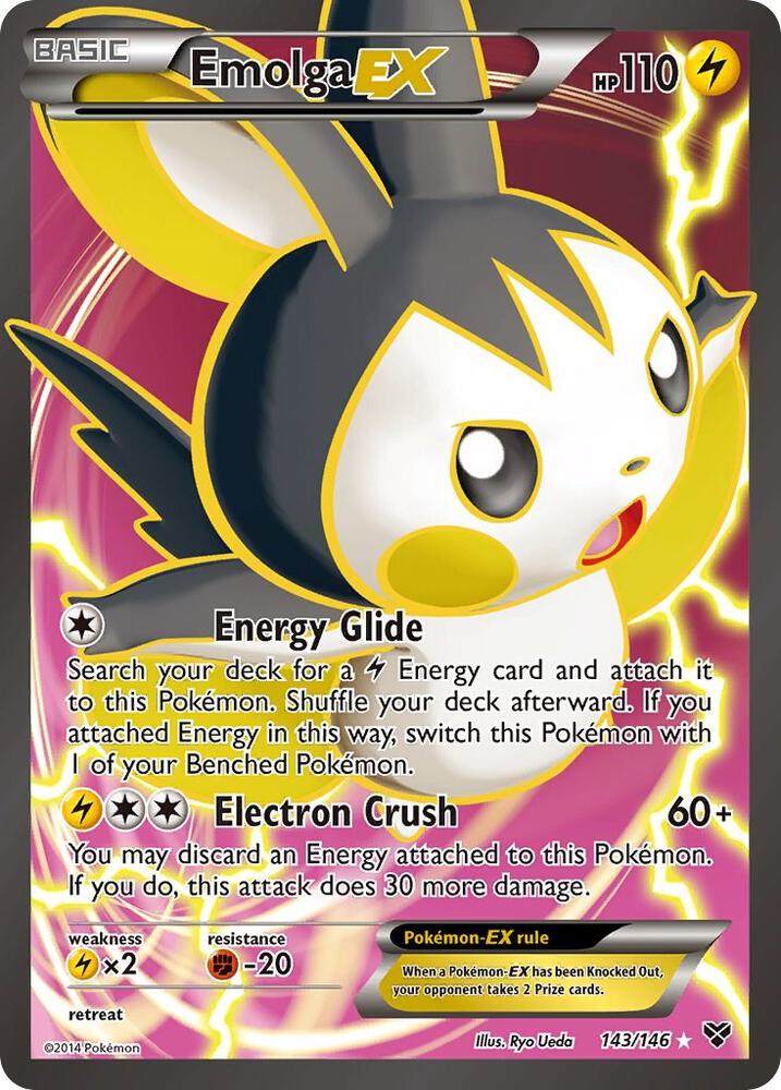 Emolga EX (143 Full Art) - XY Base Set