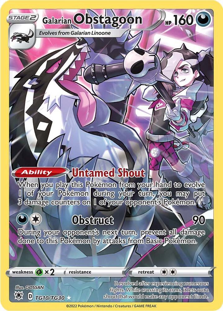 Galarian Obstagoon - SWSH10: Astral Radiance Trainer Gallery