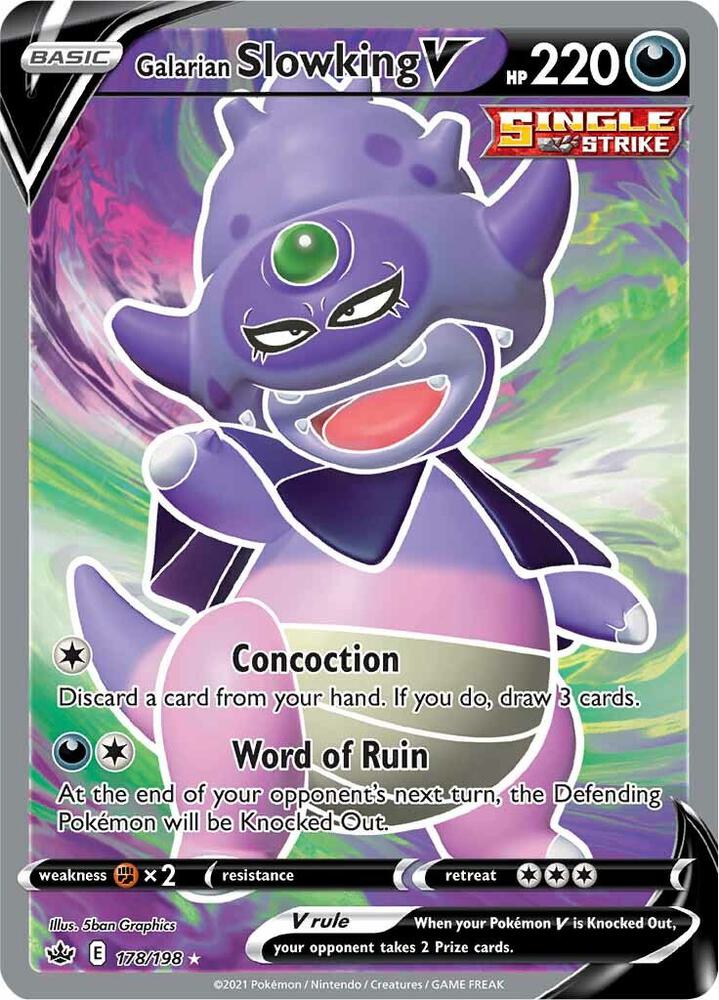 Galarian Slowking V (Full Art) - SWSH06: Chilling Reign