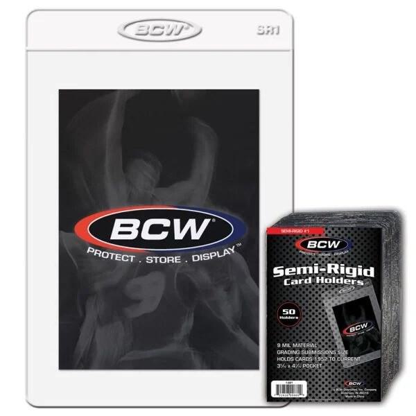 Semi-Rigid Card Holder #1 (50ct.) - BCW Toploaders