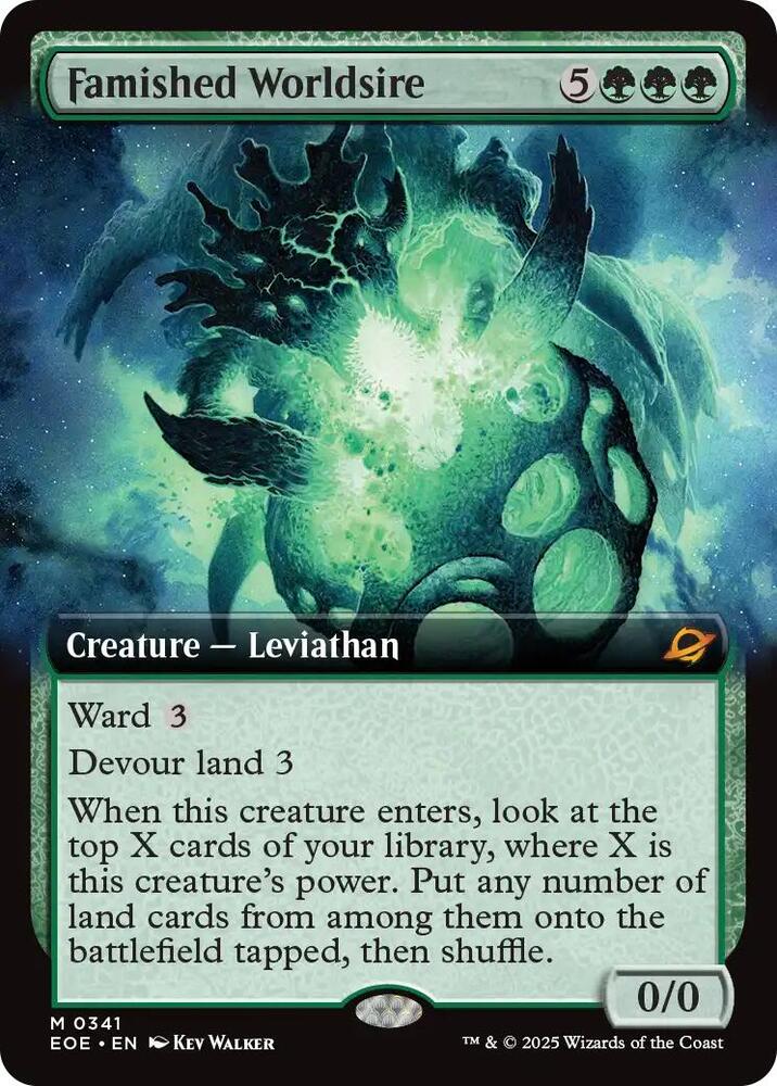 Famished Worldsire (Extended Art) (Foil) - Edge of Eternities