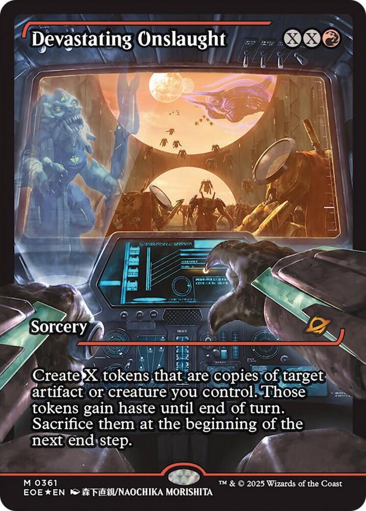 Devastating Onslaught (0361) (Showcase) (Foil) - Edge of Eternities