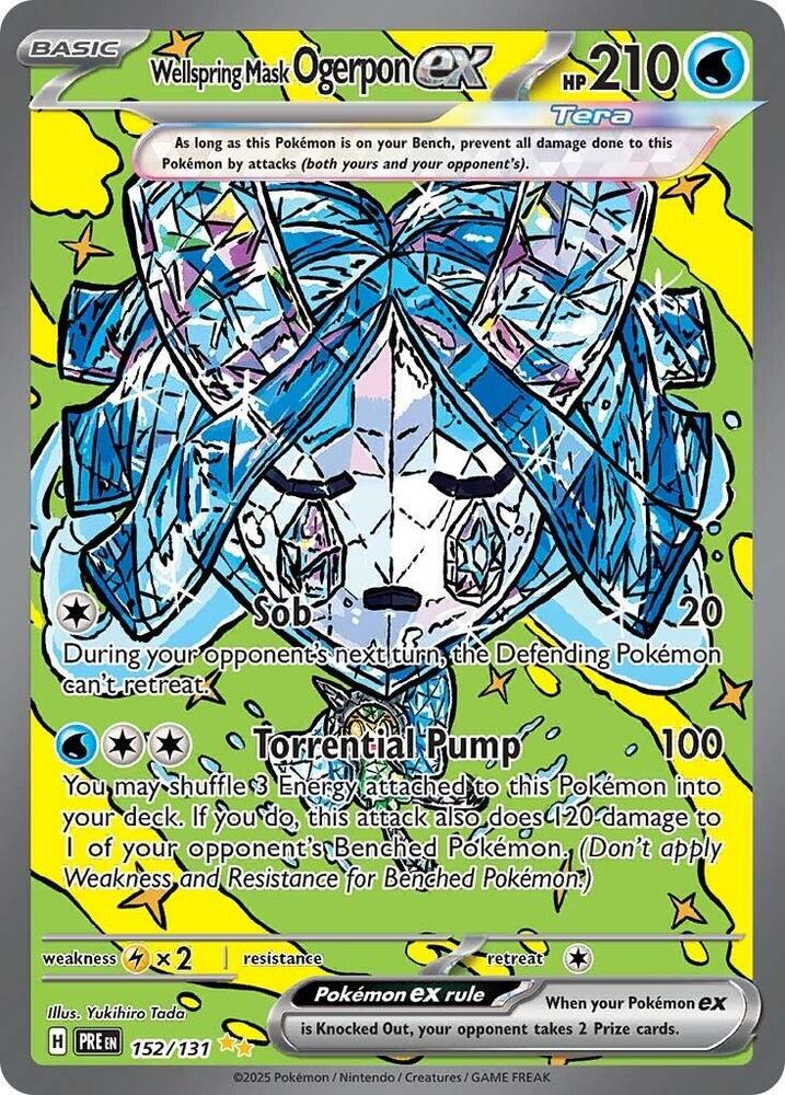 Wellspring Mask Ogerpon ex - 152/131 - SV: Prismatic Evolutions