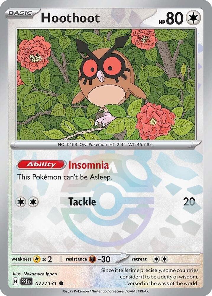 Hoothoot (Master Ball Pattern) - SV: Prismatic Evolutions