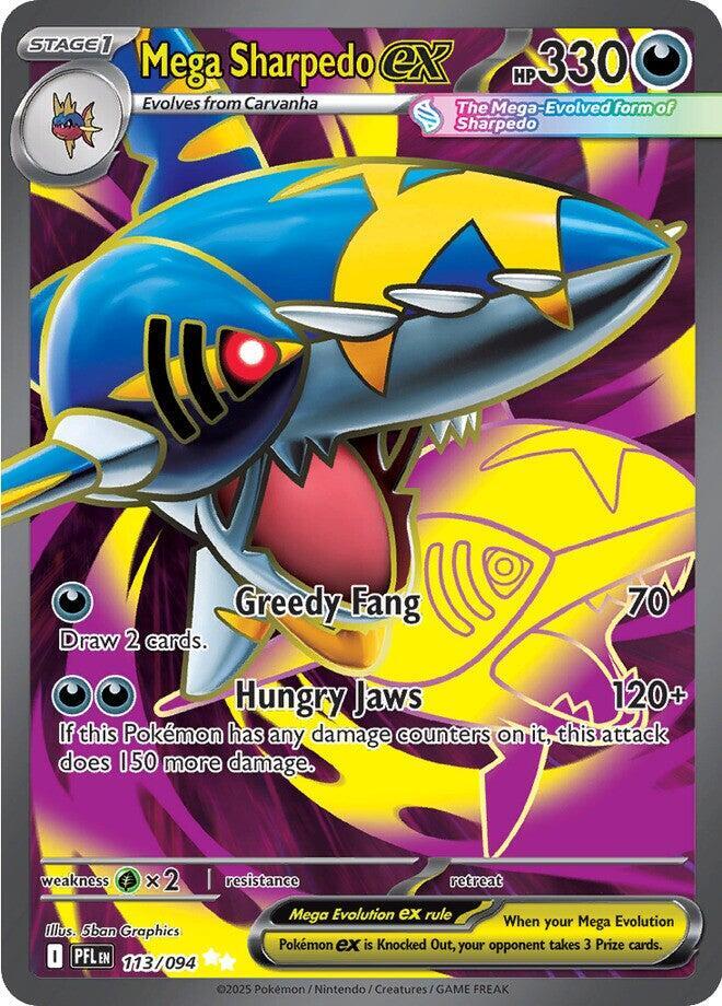 Mega Sharpedo ex - 113/094 - ME02: Phantasmal Flames