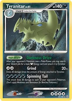 Tyranitar - 30/100 (DP Stormfront) - Deck Exclusives
