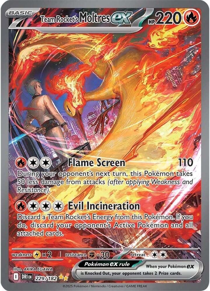 Team Rocket's Moltres ex - 229/182 - SV10: Destined Rivals