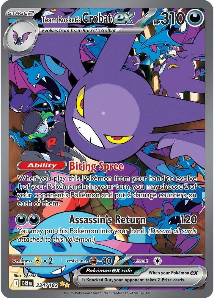 Team Rocket's Crobat ex - 234/182 - SV10: Destined Rivals