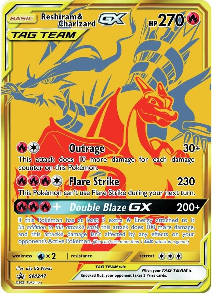 Reshiram & Charizard GX - SM247 - SM Promos