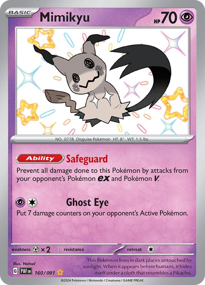 Mimikyu -160/091 - SV: Paldean Fates