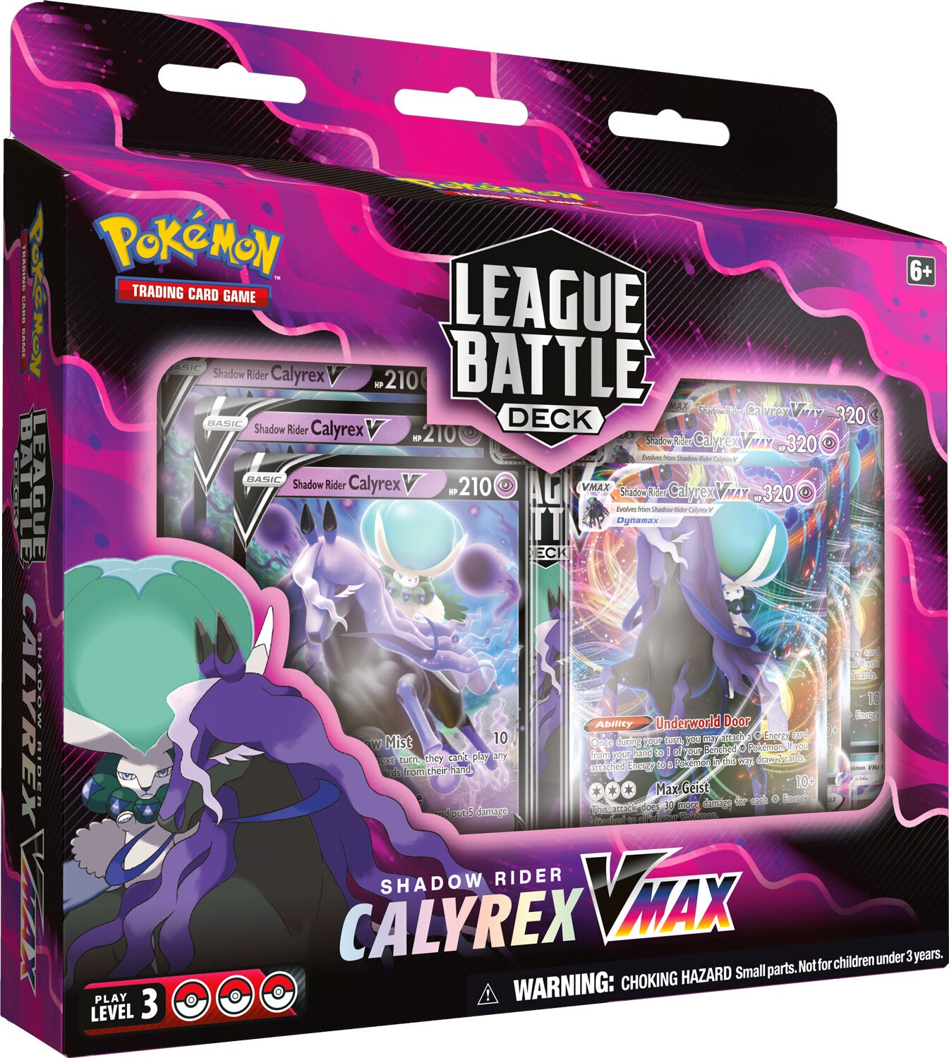 calyrex pokemon card Cards: Ice Rider VMAX League Battle Deck : Toys & Games draw 2 cards 2022 Pokemon Sword & Shield