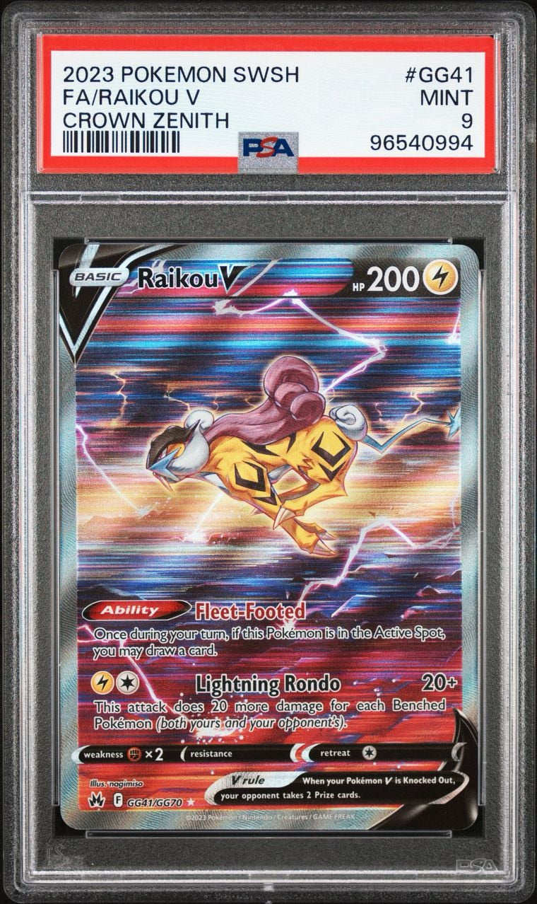 2023 Pokemon Raikou #GG41 PSA 9
