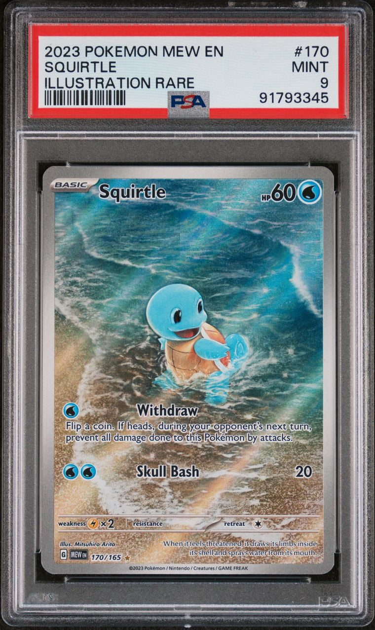 2023 Pokemon Squirtle #170 PSA 9