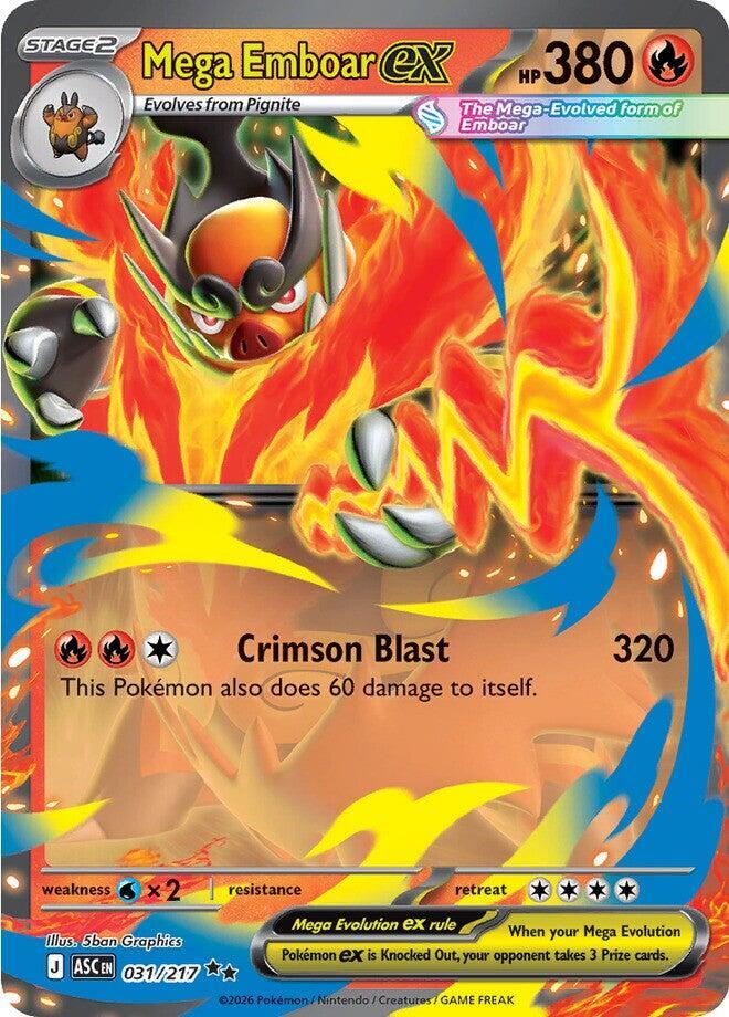 Mega Emboar ex - 031/217 - ME: Ascended Heroes