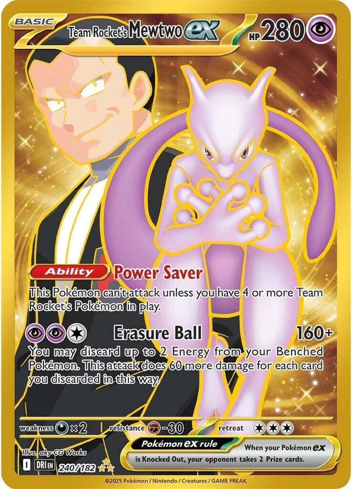 Team Rocket's Mewtwo ex - 240/182 - SV10: Destined Rivals