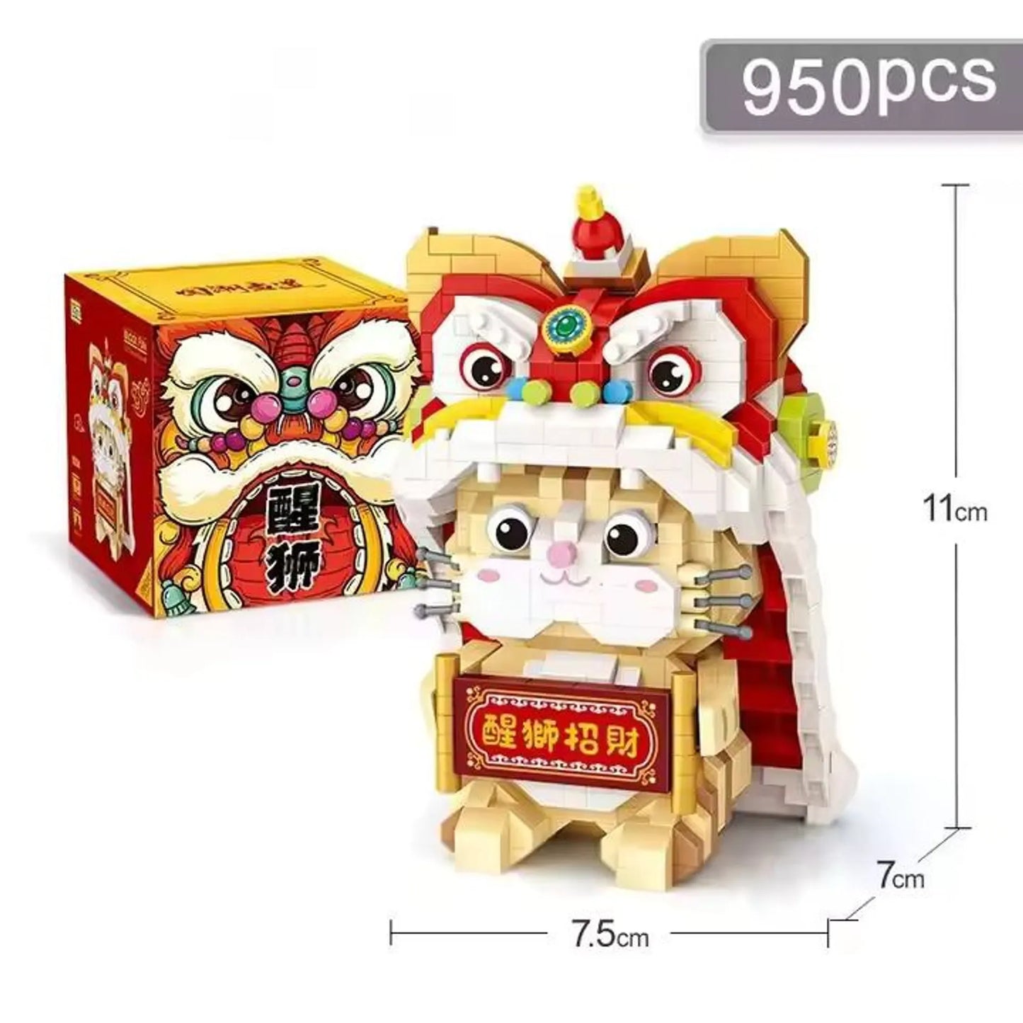 Loz Building Block Dancing Lion