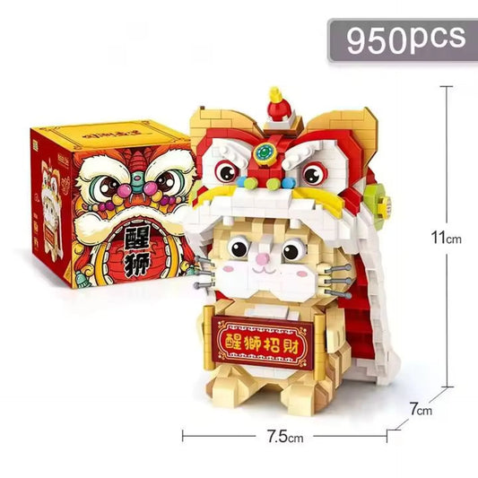 Loz Building Block Dancing Lion