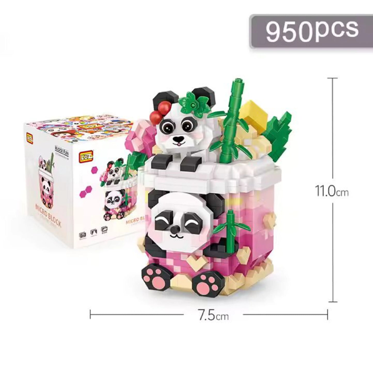 LOZ Building Block Panda Tea