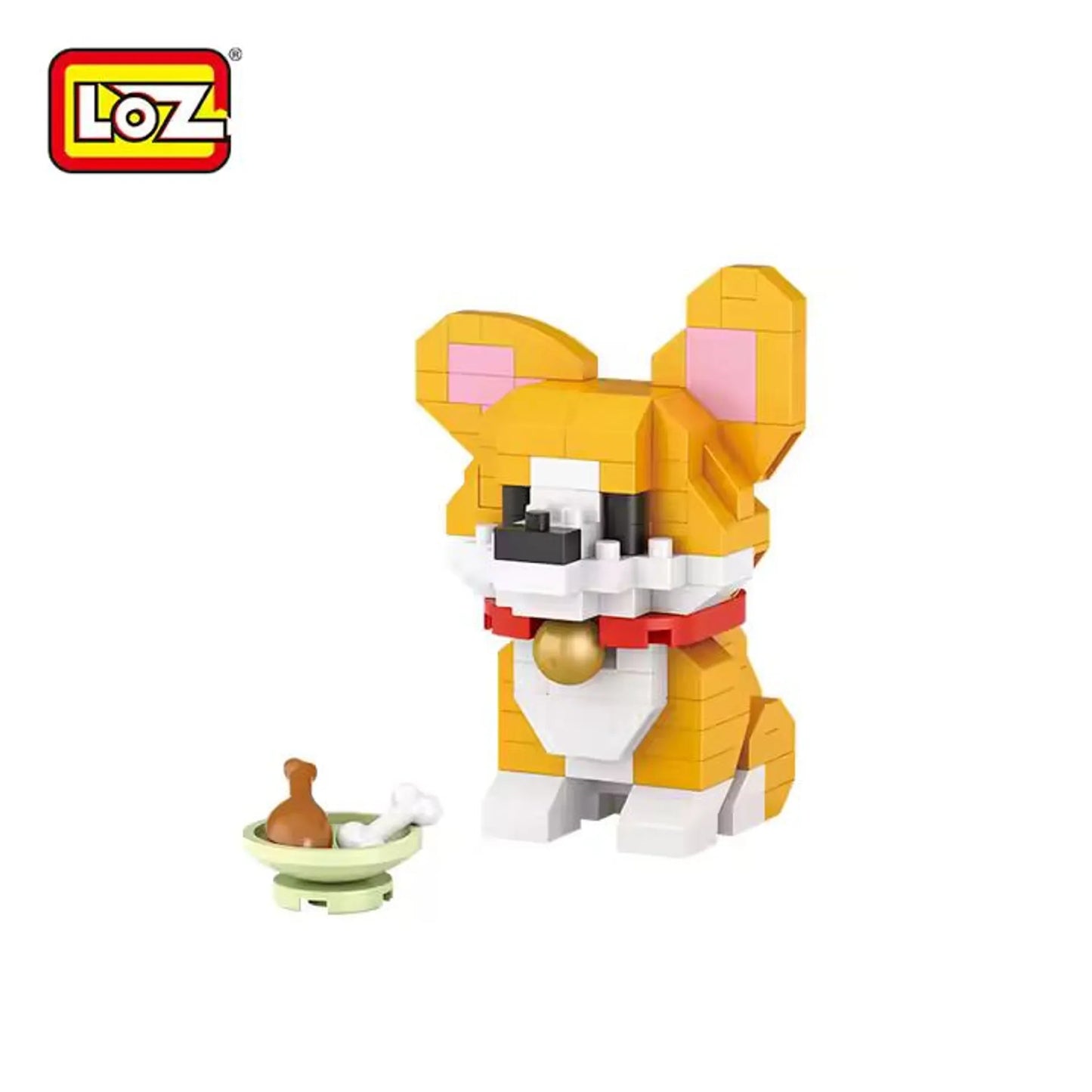 LOZ Building Block Corgi