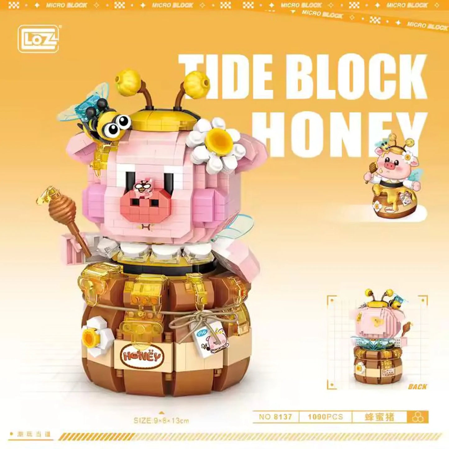 LOZ Building Block Pig Honey
