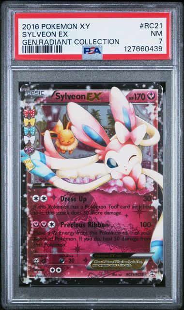 pokemon card radiant collection 2016 POKEMON XY GENERATIONS RADIANT COLLECTION SYLVEON EX GEN.RADIANT –  Topcard