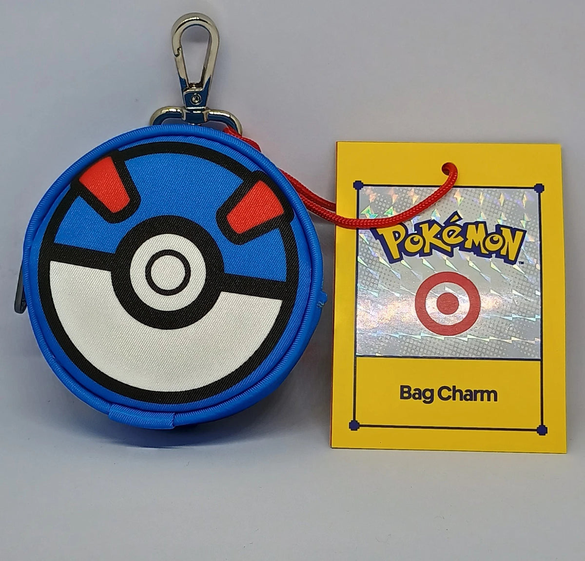 Pokemon x Target Great Ball Bag Charm Blue Target 30th Anniversary