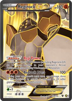 Regirock EX - 43a/124 - Alternate Art Promos