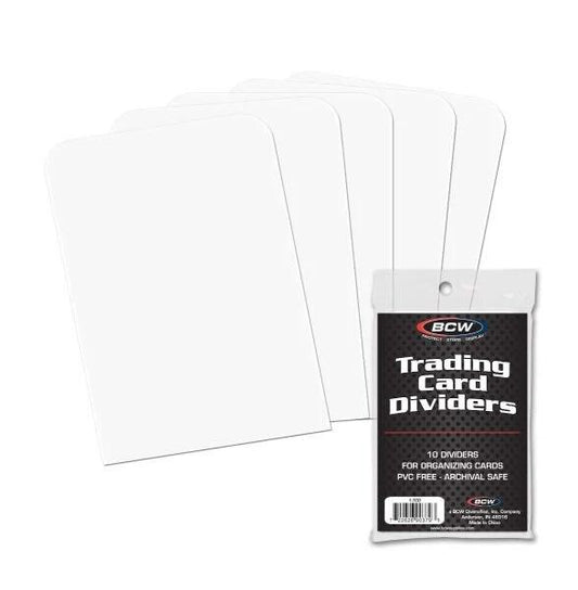 Card Dividers Standard - White (10-Pack) - BCW Card Dividers (BCW CD)