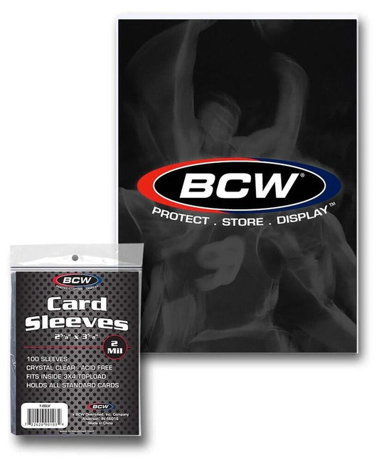 Standard Card Sleeves - Clear (100-Pack) - BCW Card Sleeves
