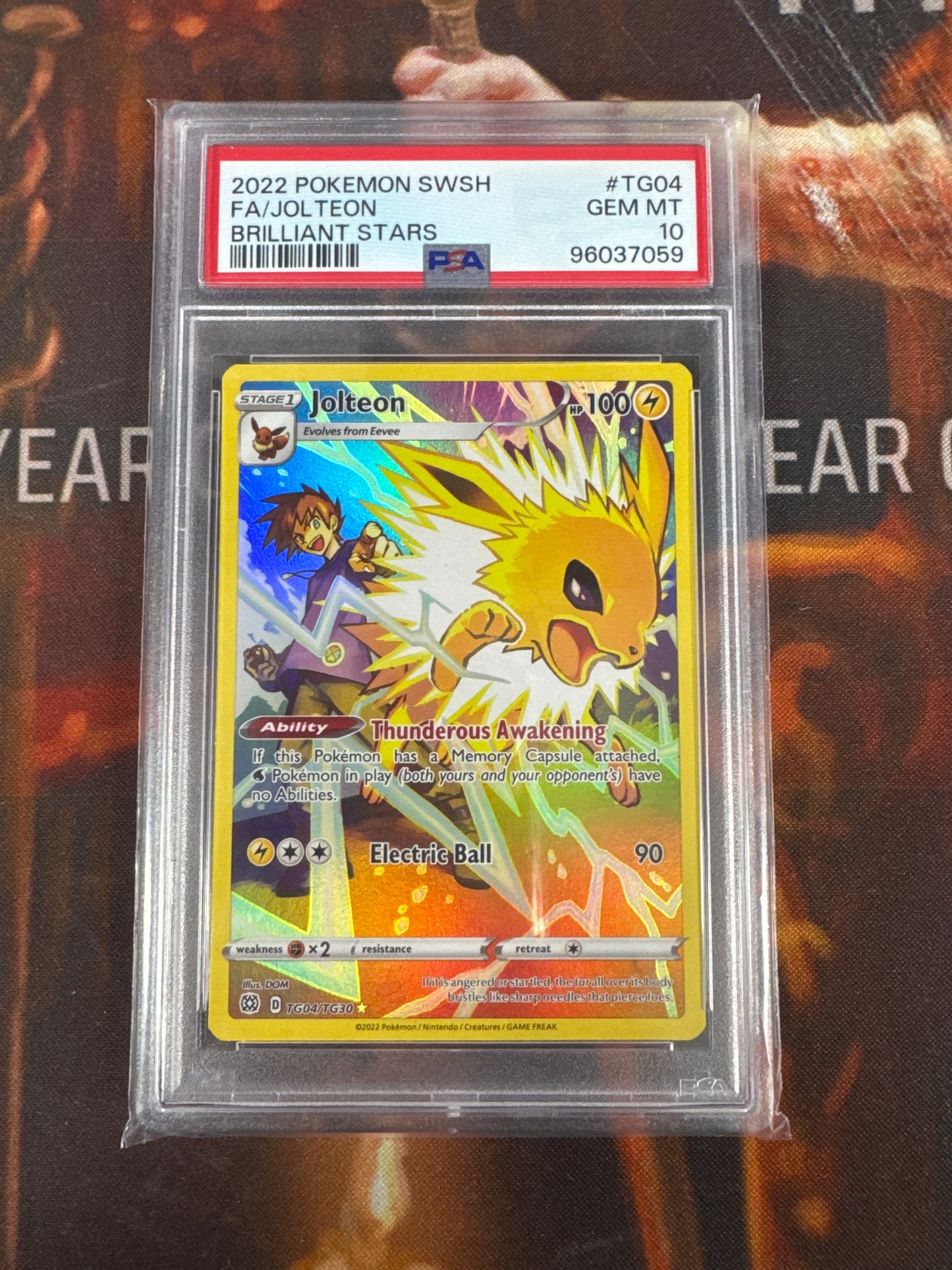 2022 Pokemon SWSH Joeteon #TG04 PSA 10