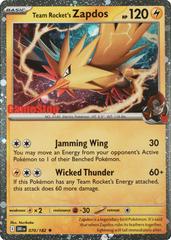 Team Rocket's Zapdos (Gamestop Exclusive) - Miscellaneous Cards & Products