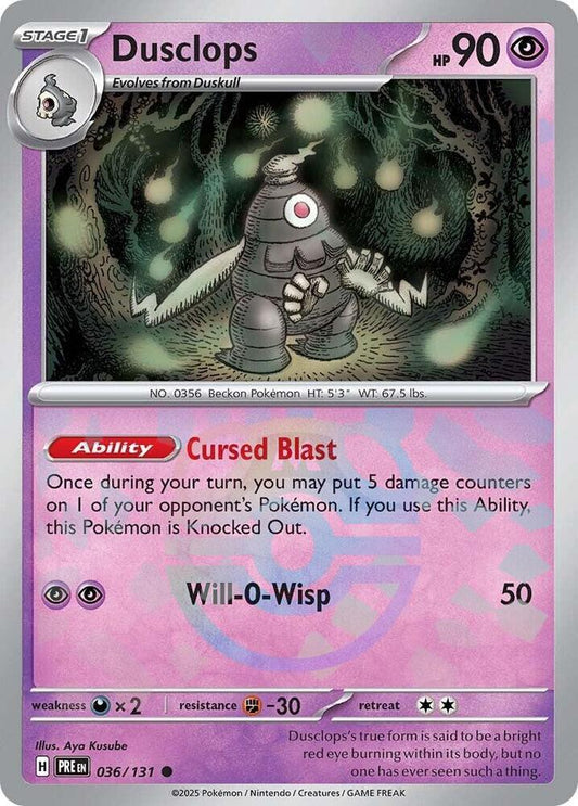 Dusclops (Master Ball Pattern) - SV: Prismatic Evolutions