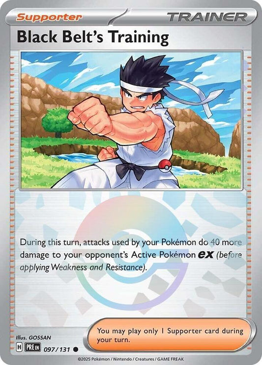 Black Belt's Training - 097/131 (Poke Ball Pattern) - SV: Prismatic Evolutions