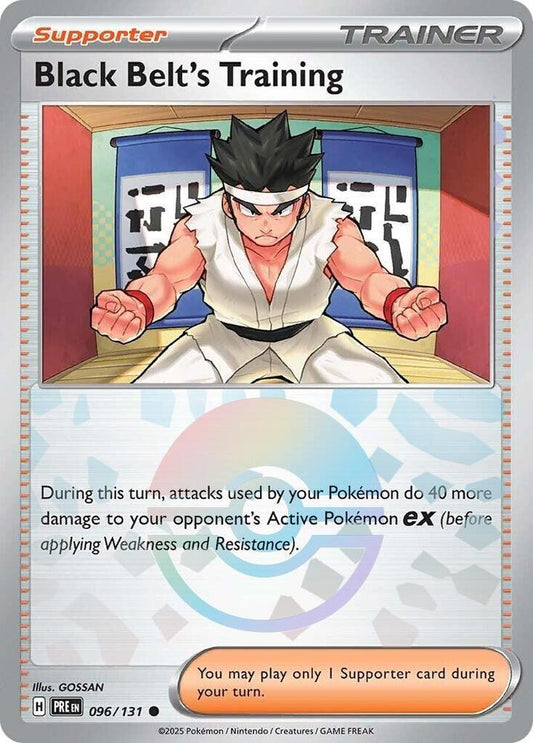 Black Belt's Training - 096/131 (Poke Ball Pattern) - SV: Prismatic Evolutions