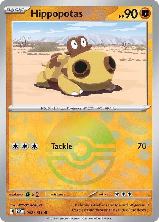 Hippopotas (Poke Ball Pattern) - SV: Prismatic Evolutions