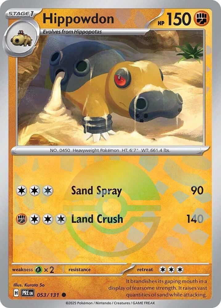 Hippowdon (Poke Ball Pattern) - SV: Prismatic Evolutions