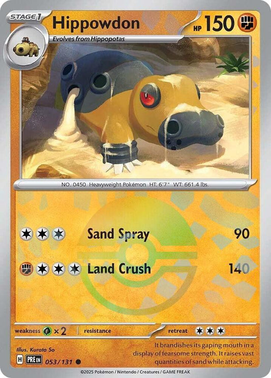 Hippowdon (Poke Ball Pattern) - SV: Prismatic Evolutions