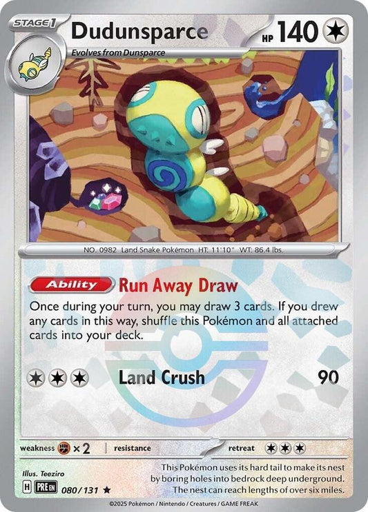 Dudunsparce (Poke Ball Pattern) - SV: Prismatic Evolutions