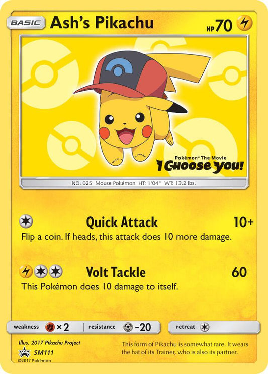 Ash's Pikachu - SM111 - SM Promos