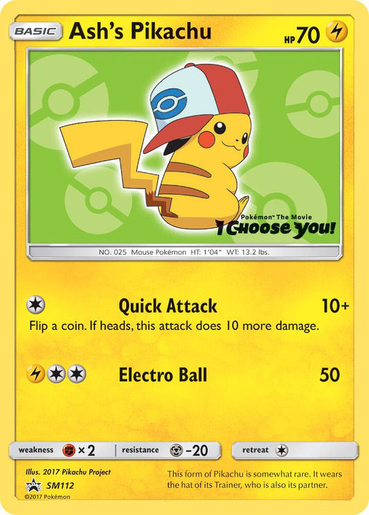 Ash's Pikachu - SM112 - SM Promos