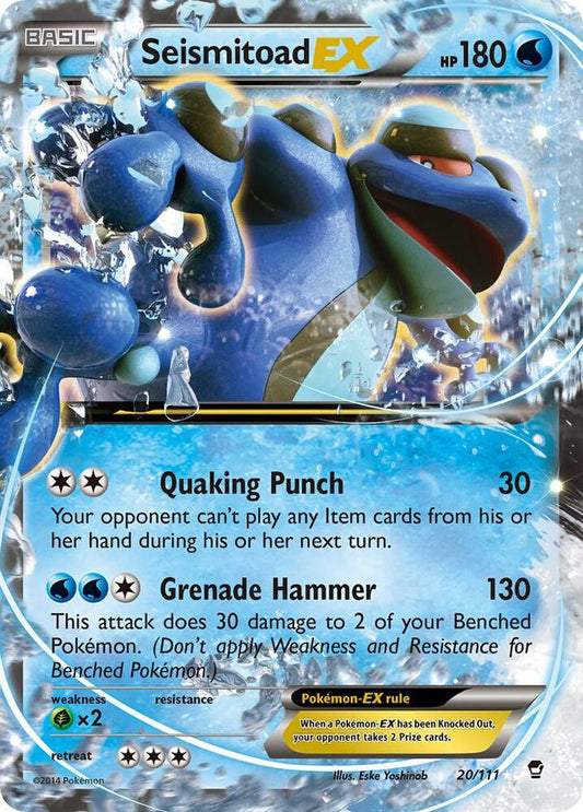 Seismitoad EX - XY - Furious Fists