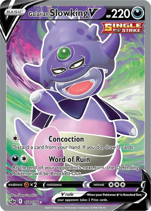 Galarian Slowking V (Full Art) - SWSH06: Chilling Reign