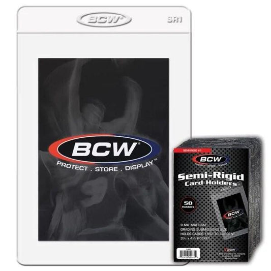 Semi-Rigid Card Holder #1 (50ct.) - BCW Toploaders