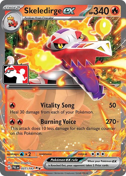 Skeledirge ex - 037/193 - Prize Pack Series Cards
