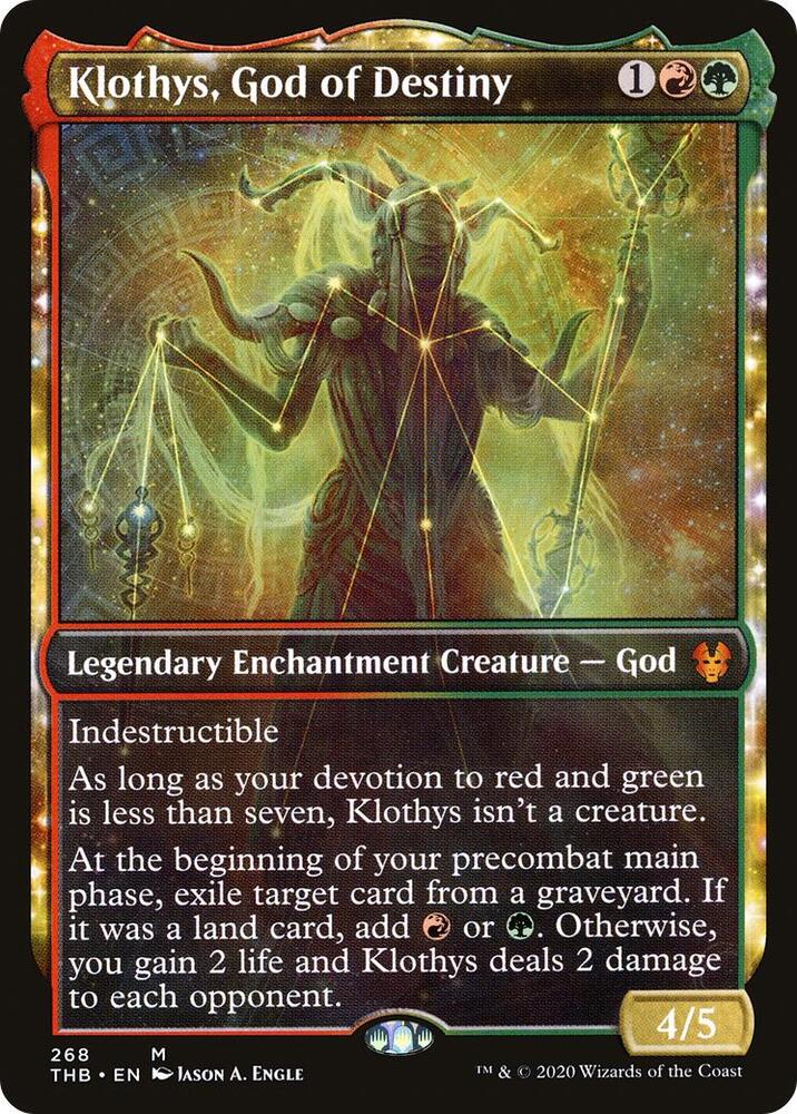 Klothys, God of Destiny (Showcase) (Foil)- Theros Beyond Death