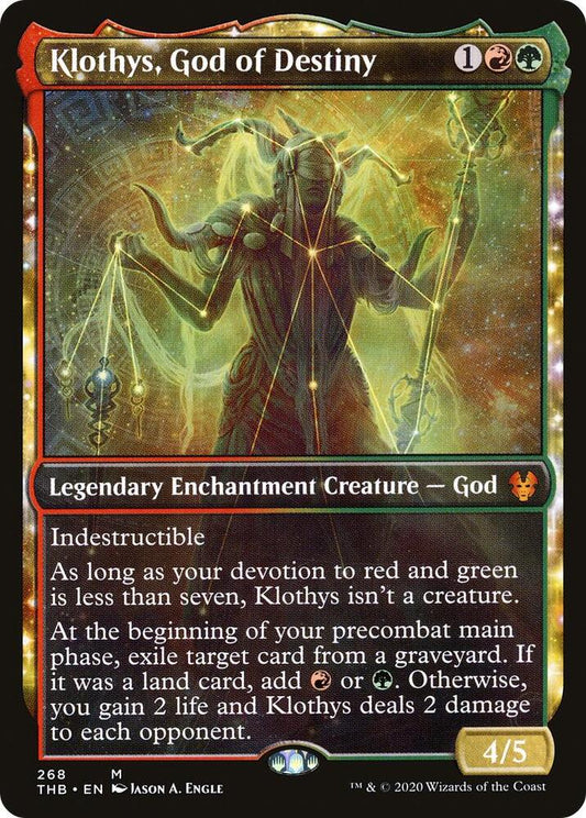 Klothys, God of Destiny (Showcase) (Foil)- Theros Beyond Death