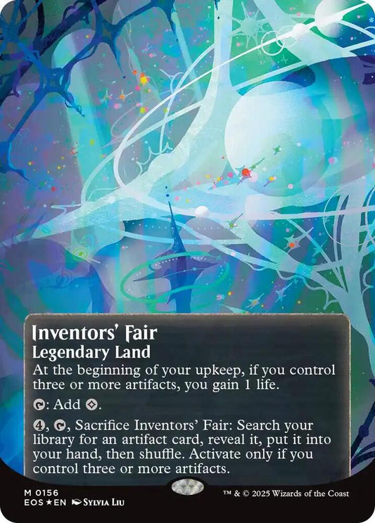 Inventors' Fair (0156) (Borderless) (Galaxy Foil) - Edge of Eternities: Stellar Sights