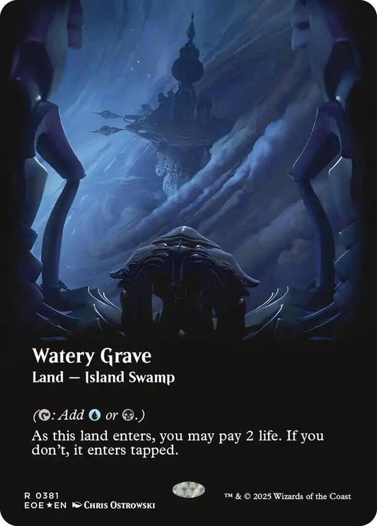Watery Grave (Borderless) (Galaxy Foil) - Edge of Eternities